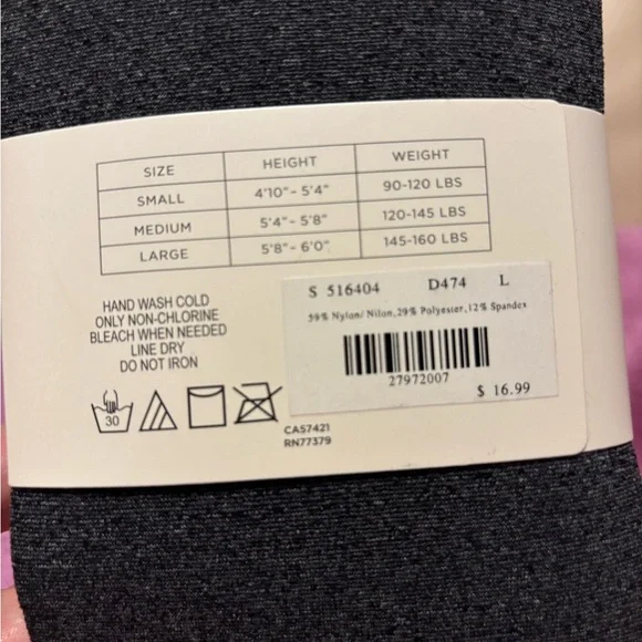 LOFT Outlet Charcoal Basic Opaque Tights - Picture 6 of 6